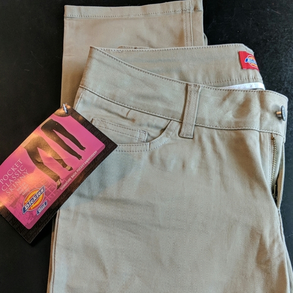 dickies khaki skinny jeans